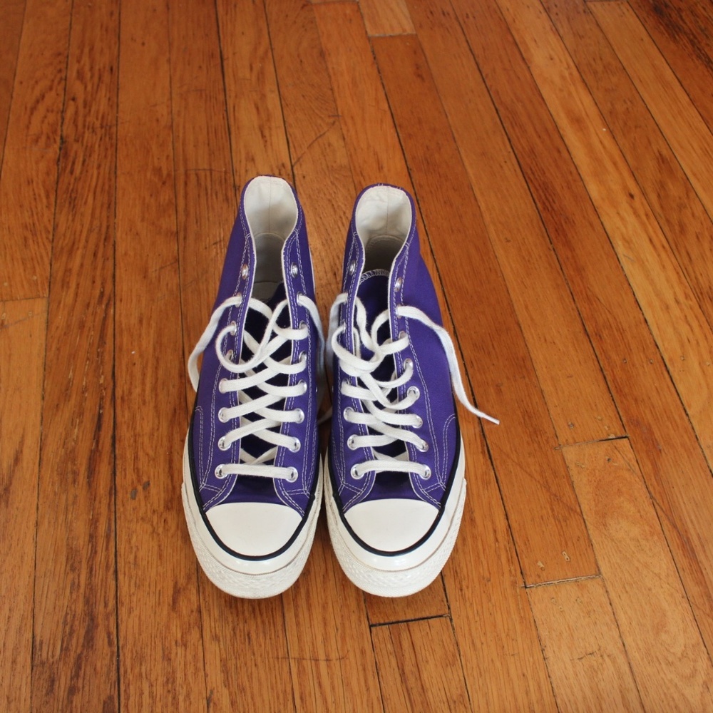 Converse Purple Shoes (High Top)